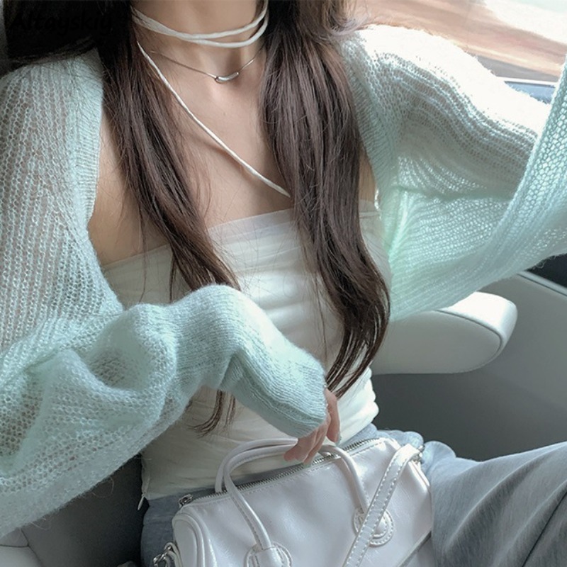 Street Fashion China Girl - Cardigans estilo coreano para mulheres e