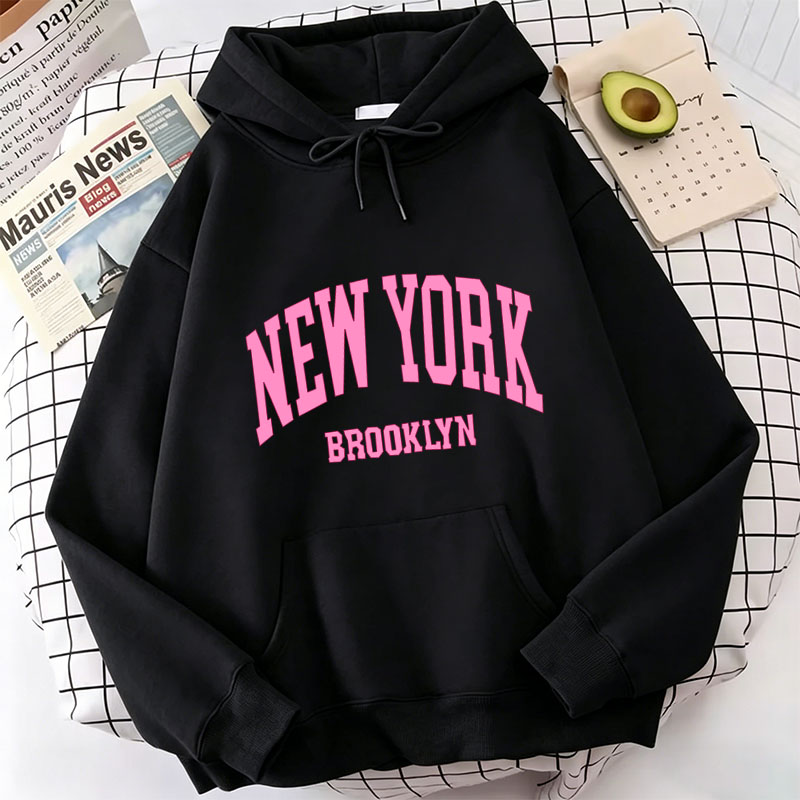 Street Style New York Fashion - Moletom Casual de Moda com Estampa