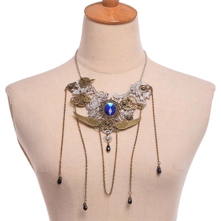 Street Fashion Europe - Vintage personalizado steampunk engrenagem pingente colar