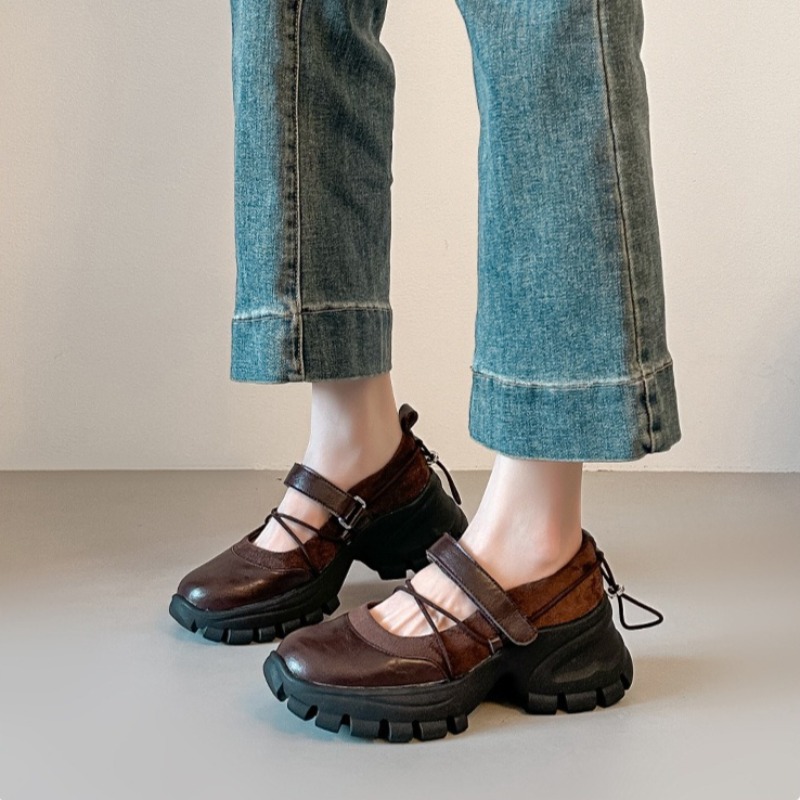 Street Fashion Shoes - Novos Sapatos Retro Ballet Mary Jane,