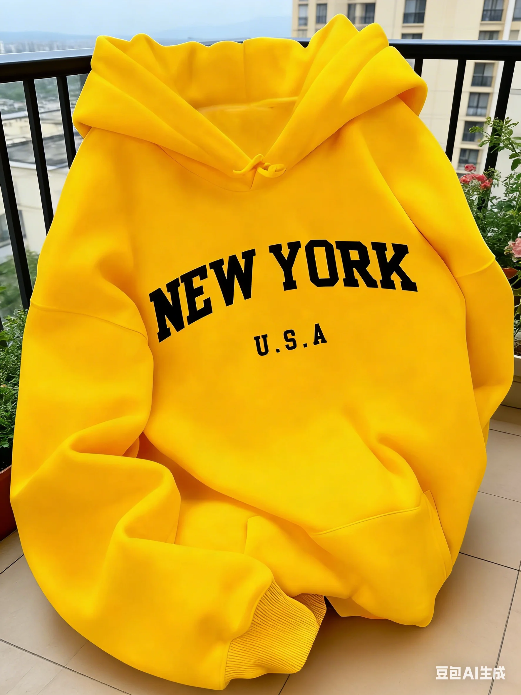 Street Style New York Fashion - Suor com capuz para mulheres corte