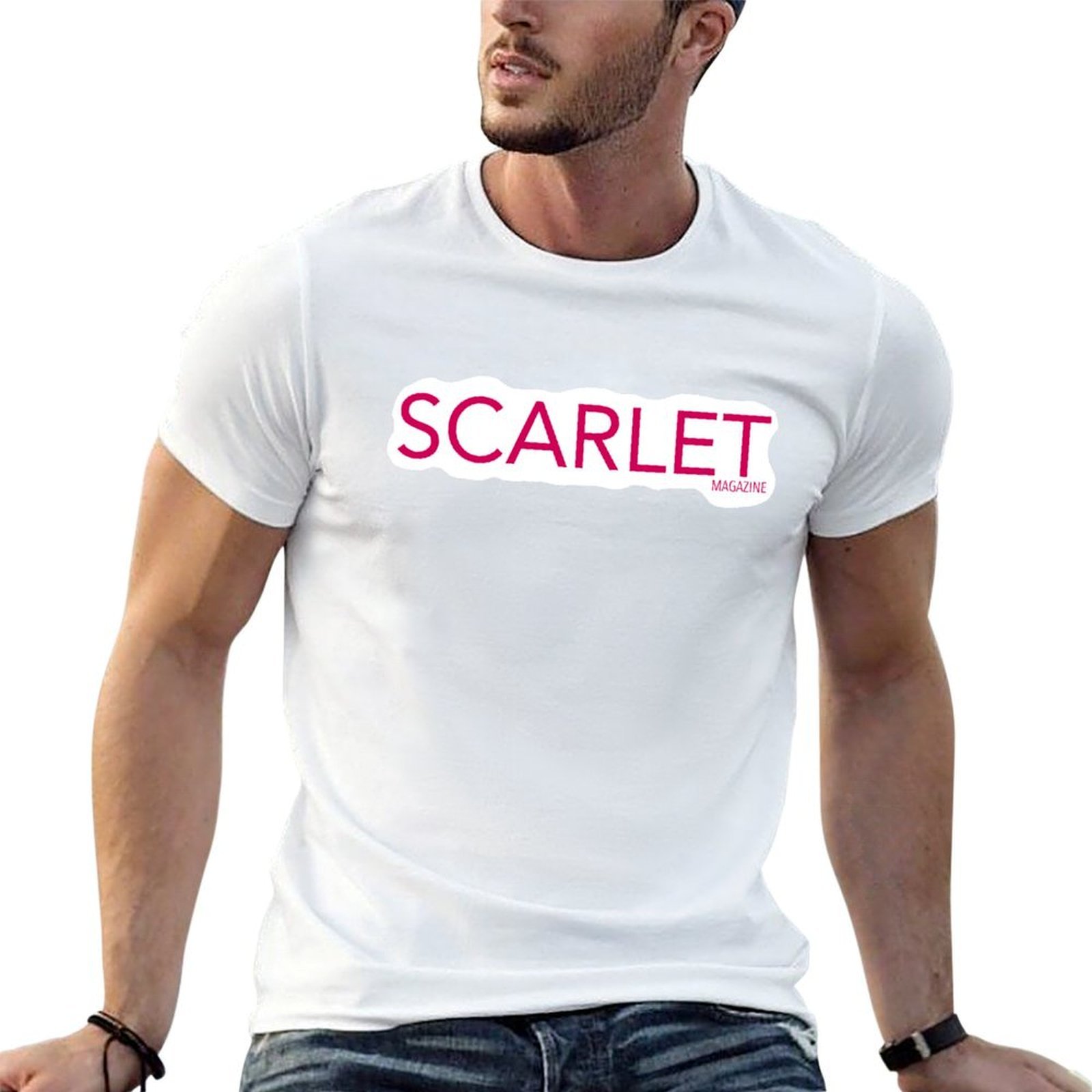 Street Fashion Magazines - Camiseta Scarlet Magazine, camiseta casual de