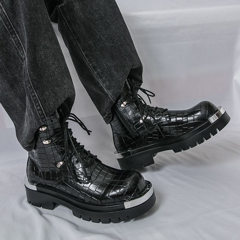 Street Fashion Walk - Qualidade alta superior homem botas de