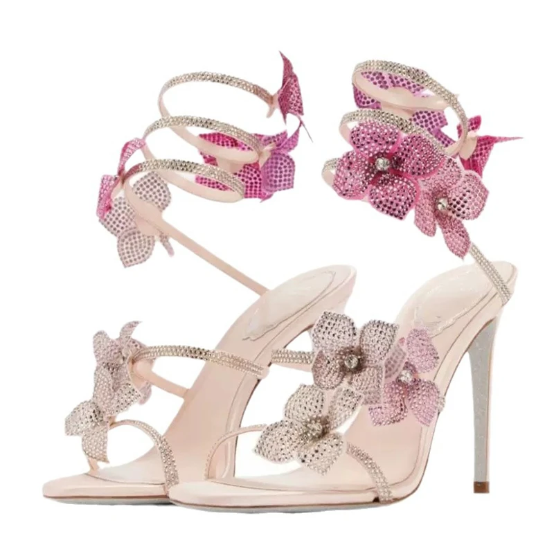 Street Fashion Shoes - Eilyken sexy flor de cristal fino