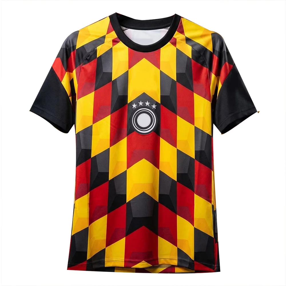 Street Fashion Germany - Camisa de Futebol Unissex Alemanha Xadrez