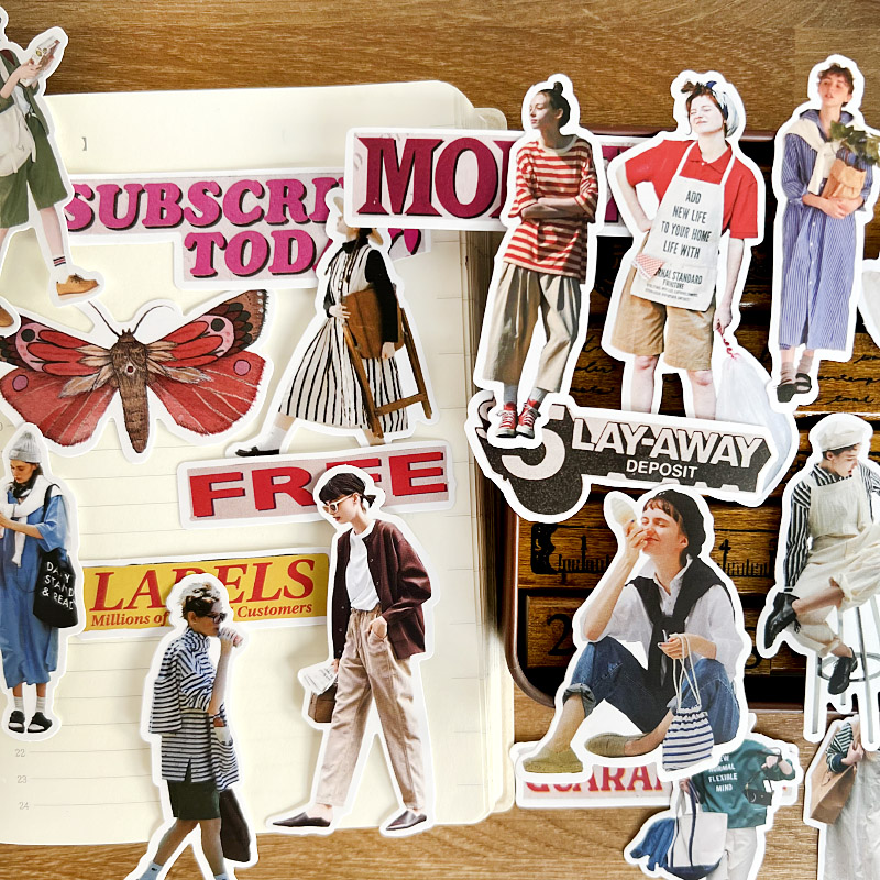 26 peças de Adesivos Femininos - Street Fashion Magazines avaliação e preço