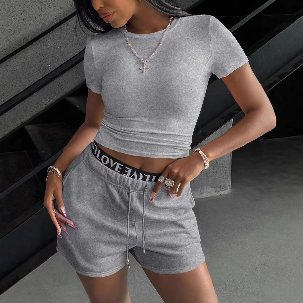 Conjunto Feminino de 2 Peças,  - Street Fashion China Girl avaliação e preço