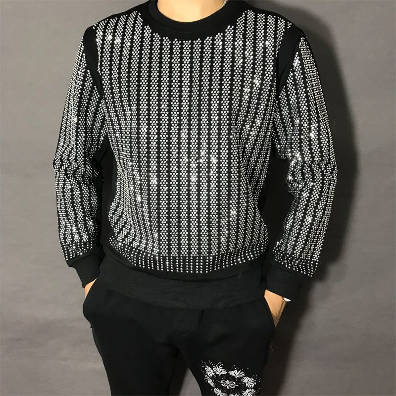 Moletom Masculino de Luxo com  - Oversized Crewneck Fleece avaliação e preço