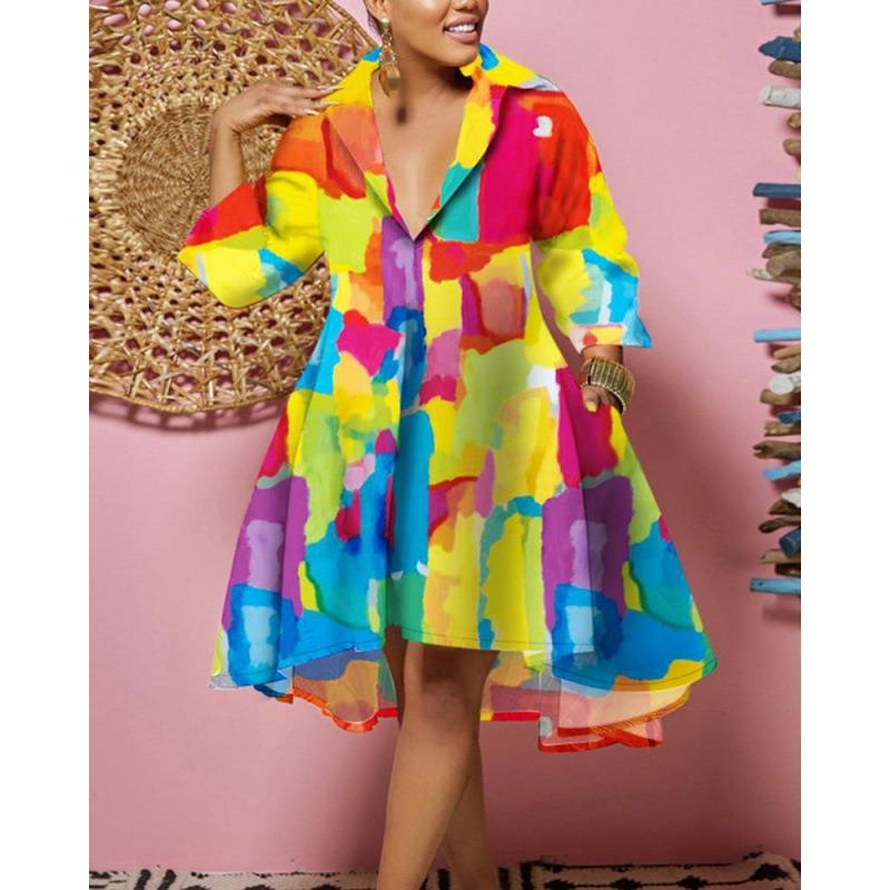 Vestido Feminino Solto Estampa - Guangzhou Street Fashion avaliação e preço