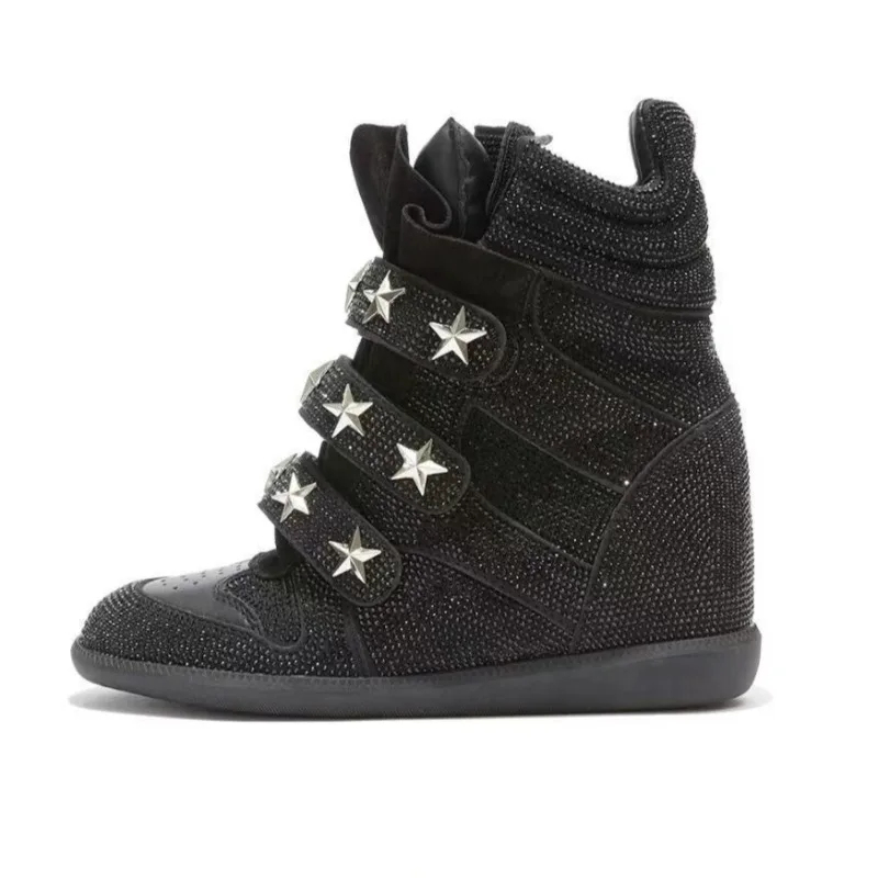 Botas femininas com strass, bo - Street Fashion Walk avaliação e preço