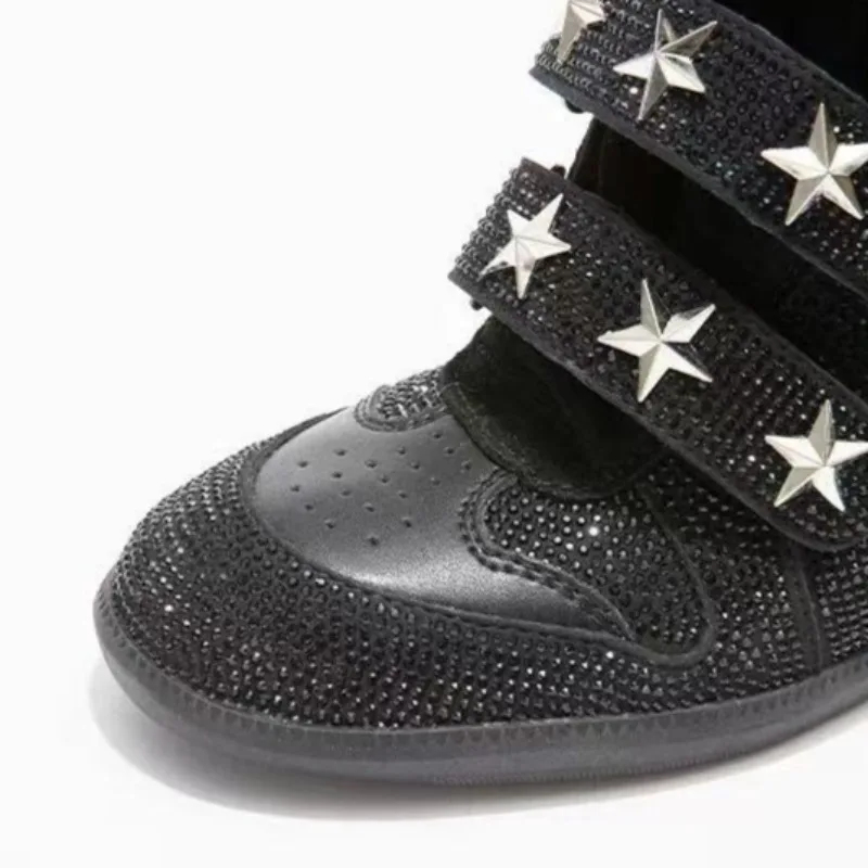 Botas femininas com strass, bo - Street Fashion Walk avaliação e preço