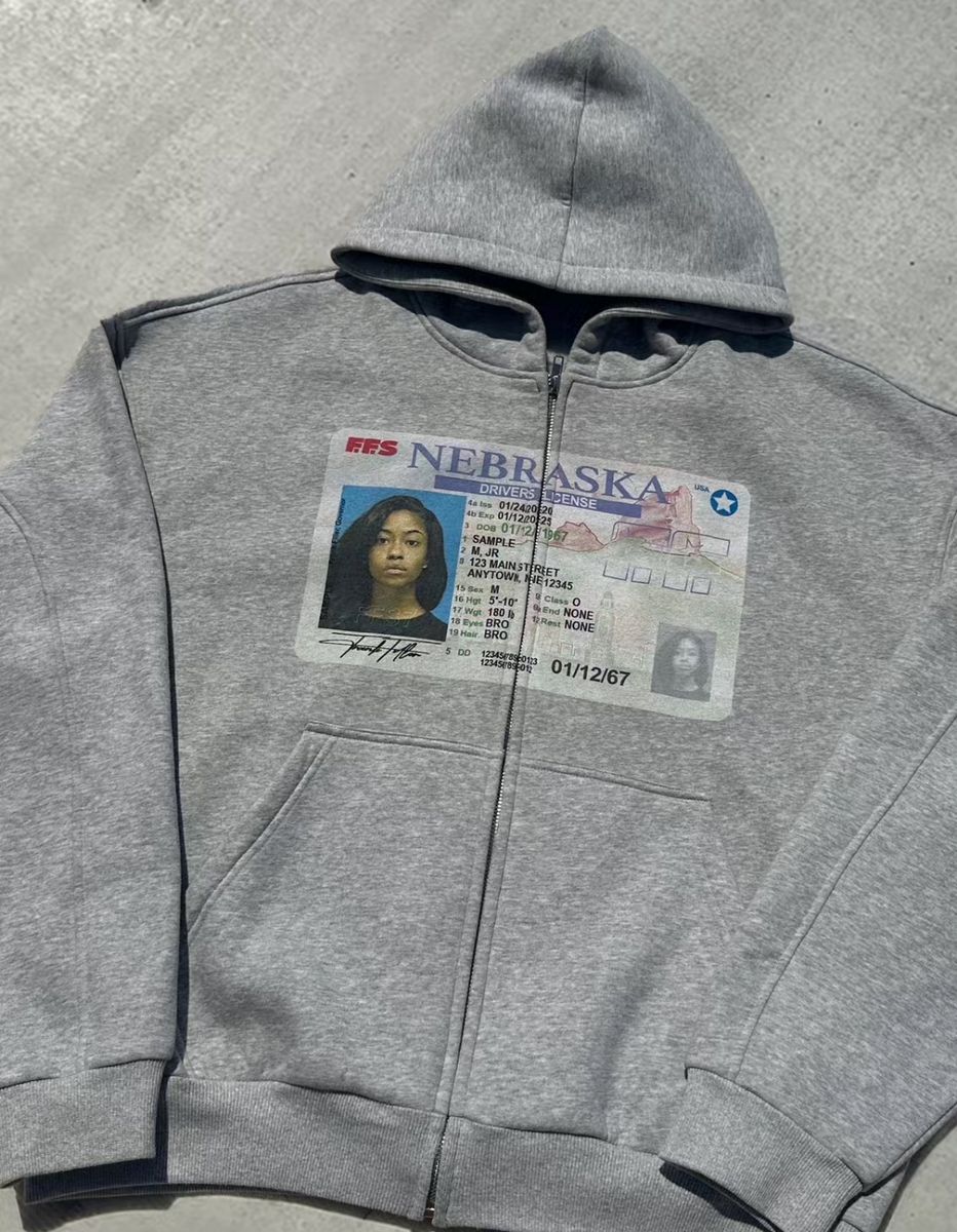 Hoodies Retro Cinza com Zíper  - Street Style New York Fashion avaliação e preço