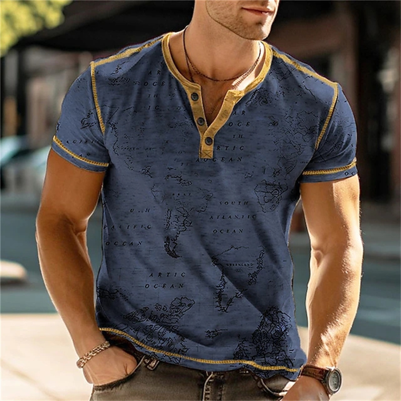 Camisas Masculinas Henry com E - Street Fashion Clothes avaliação e preço