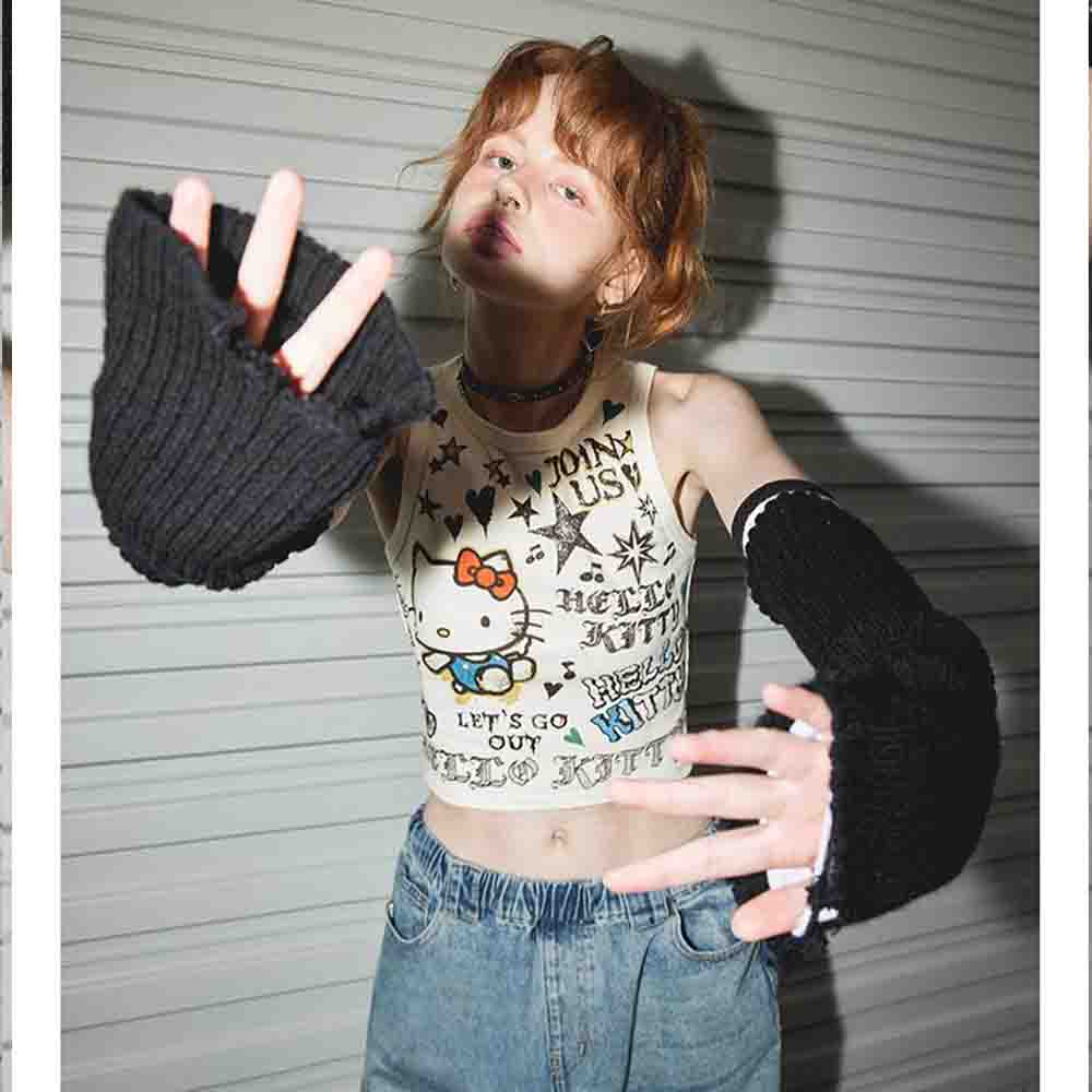 Sanrio Hello Kitties Top Femin - Street Fashion China Girl avaliação e preço