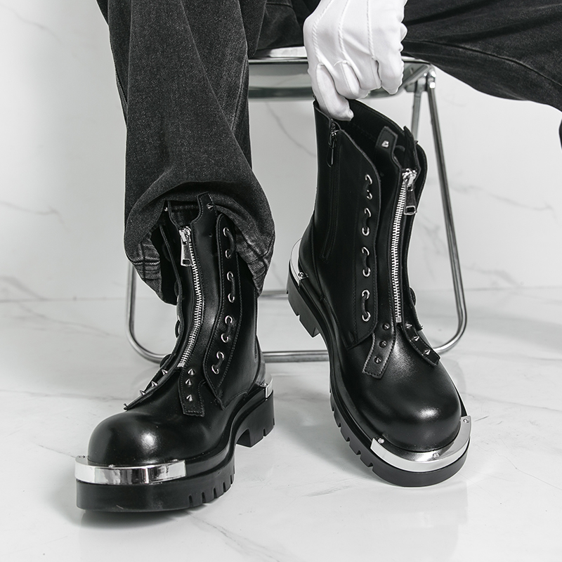 Botas de sola grossa masculina - Street Fashion Walk avaliação e preço