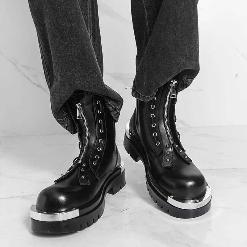 Botas de sola grossa masculina - Street Fashion Walk avaliação e preço